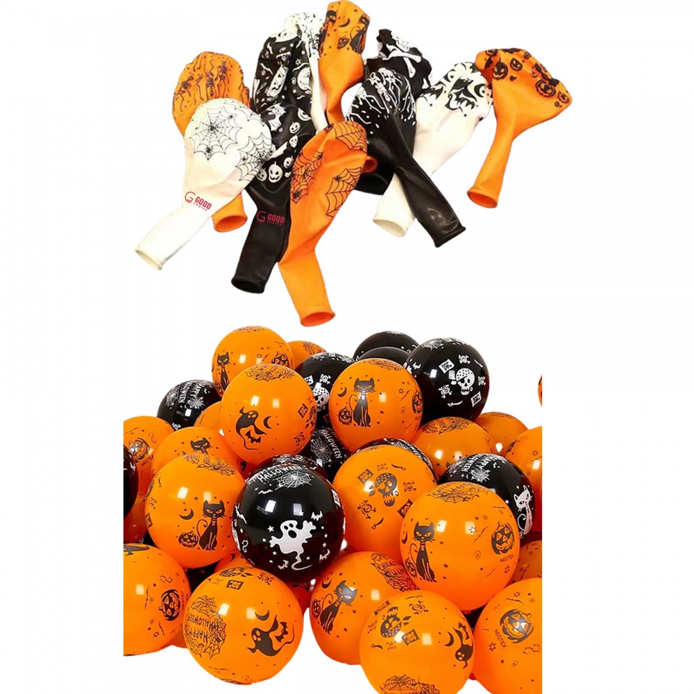 Customized 100pcs Custom Halloween Balloons Customized 100pcs Custom Halloween Balloons