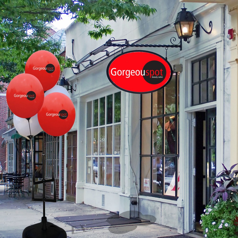 Custom Reusable Balloon Cluster Kit w/Water Base with Logo