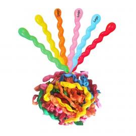 Personalized 50pcs Thickening Latex Spiral Balloons  Personalized 50pcs Thickening Latex Spiral Balloons