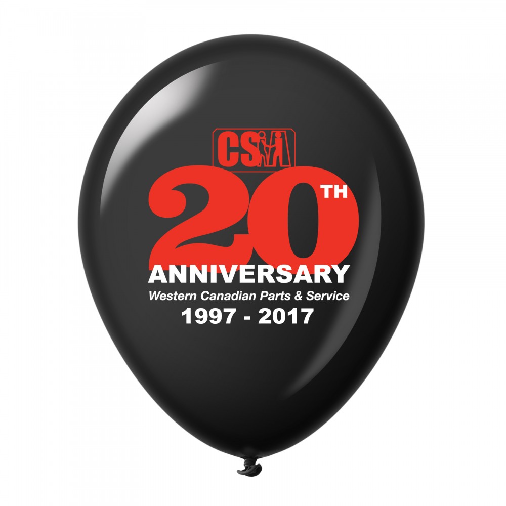 Customized 12'' 2-Color Imprint Custom Latex Balloons - Standard Colors Customized 12'' 2-Color Imprint Custom Latex Balloons - Standard Colors