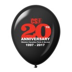 Customized 12'' 2-Color Imprint Custom Latex Balloons - Standard Colors