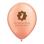 11" Qualatex Metallic & Pearl Color Balloons with Logo