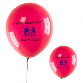 Logo Branded 18" Latex Balloon (2 Color)