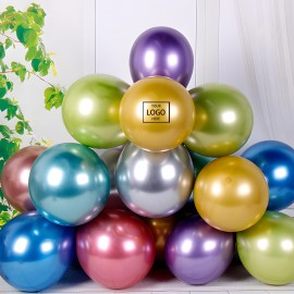 Latex Mixed Color Metallic Balloons with Logo