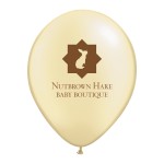 11" Qualatex Metallic & Pearl Color Balloons with Logo
