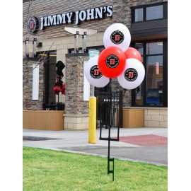 Custom Reusable Balloon Cluster Kit w/Ground Spike with Logo