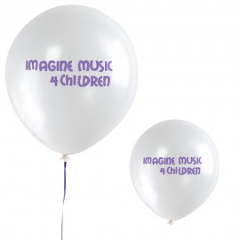 9" Latex Balloon (1 Color) with Logo