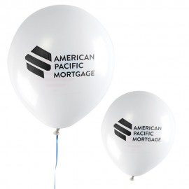 12" Chrome Latex Balloon (1 Color Imprint) with Logo