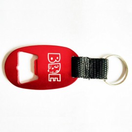 Customized Aluminum Bottle Opener with Key Ring
