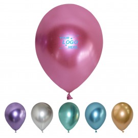 12" Metallic Latex Balloons with Logo