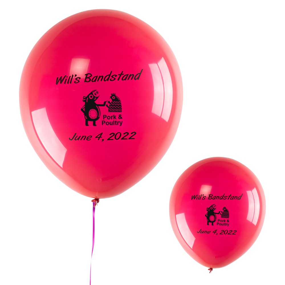Personalized 18" Latex Balloon (1 Color)