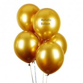 12" Metallic Balloon with Logo