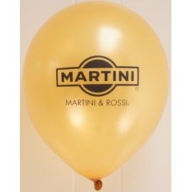 Logo Branded 11" Metallic Latex Balloons