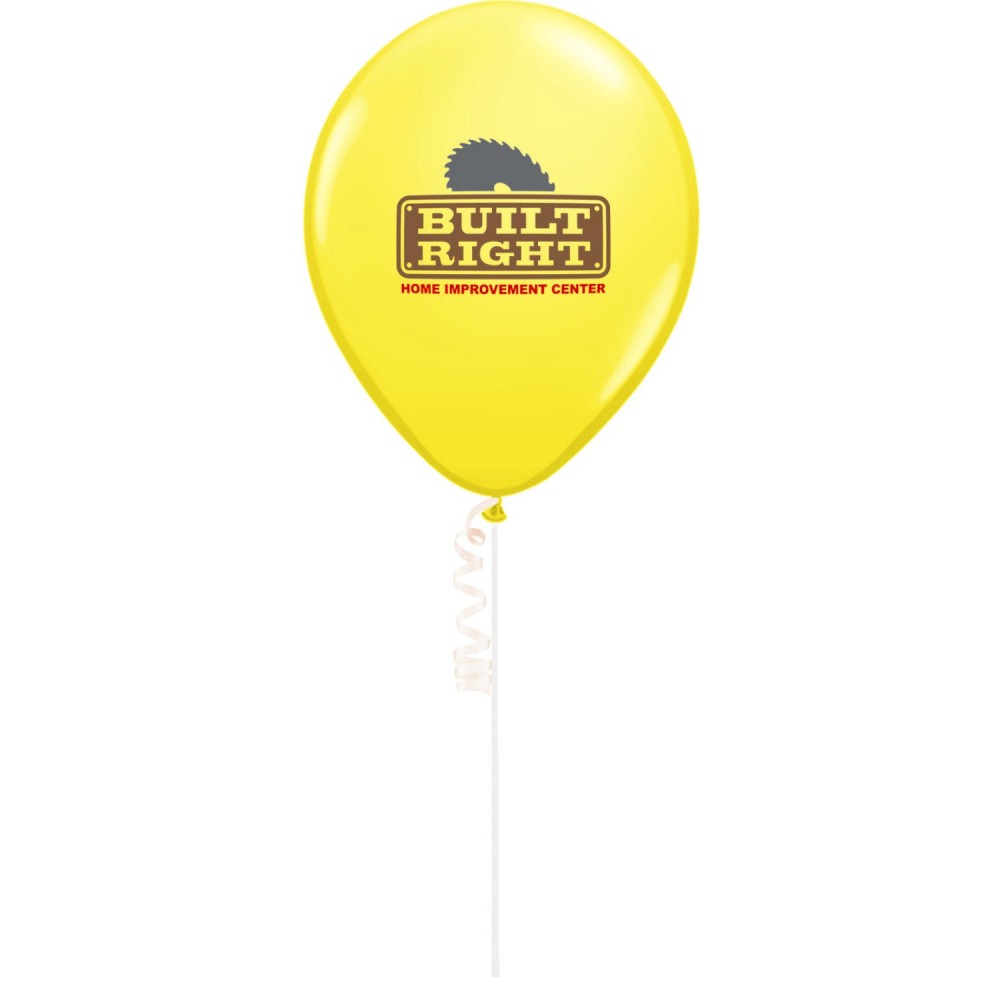 11" Qualatex Standard Color Latex Balloon (2-Color Imprint) with Logo