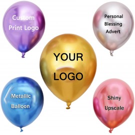 Personalized Custom-printed 10/12 Inch Metallic Balloon Wedding Decoration Balloons