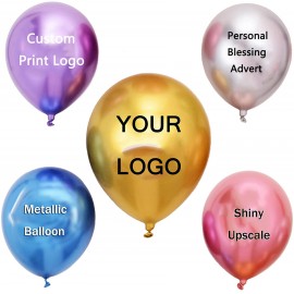 Personalized Custom-printed 10/12 Inch Metallic Balloon Wedding Decoration Balloons