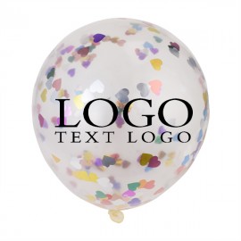 Personalized Transparent Latex Confetti Balloons