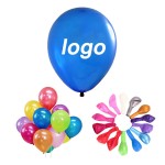 Hold Party Balloons with Logo