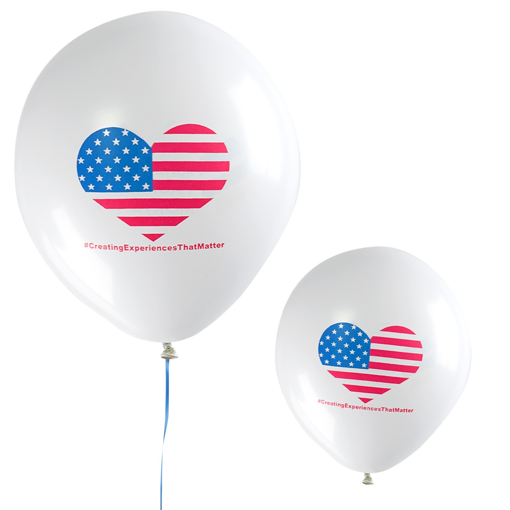 12" Latex Balloon (2 Color) with Logo