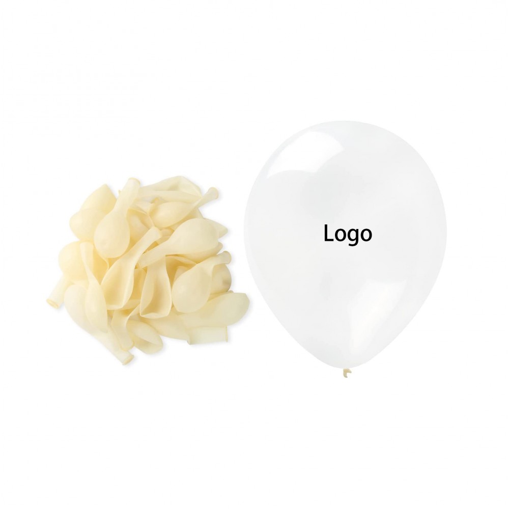100pcs Custom Clear Latex Party Balloons with Logo