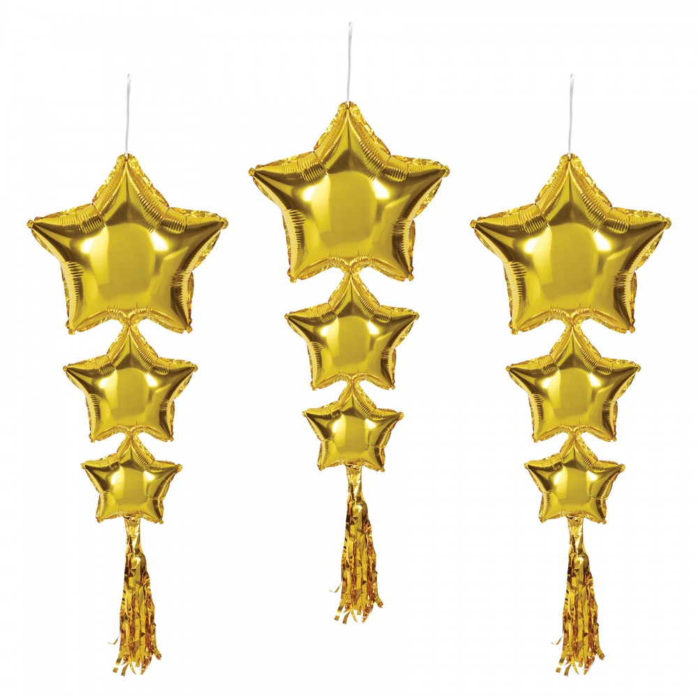 Star Balloons w/Tassels with Logo Star Balloons w/Tassels with Logo