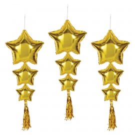 Star Balloons w/Tassels with Logo
