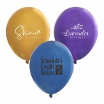 9" Metallic Latex Balloons with Logo