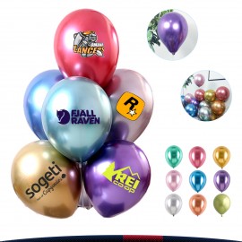 Logo Branded Angel Metallic 10" Balloons
