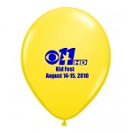 Personalized 16" Qualatex Round Fashion Color Latex Balloon
