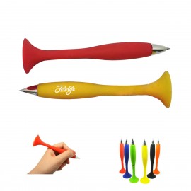 Silicone Ballpoint Pen With Sucker with Logo