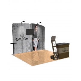 Custom Booth A1 10X10 with Logo  Custom Booth A1 10X10 with Logo