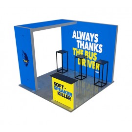 Personalized 10' Backlit Trade Show Display - Design 2 (Single Sided)