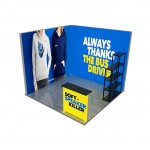 10' Backlit Trade Show Display - Design 3 (Single Sided) with Logo
