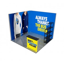 10' Backlit Trade Show Display - Design 3 (Single Sided) with Logo