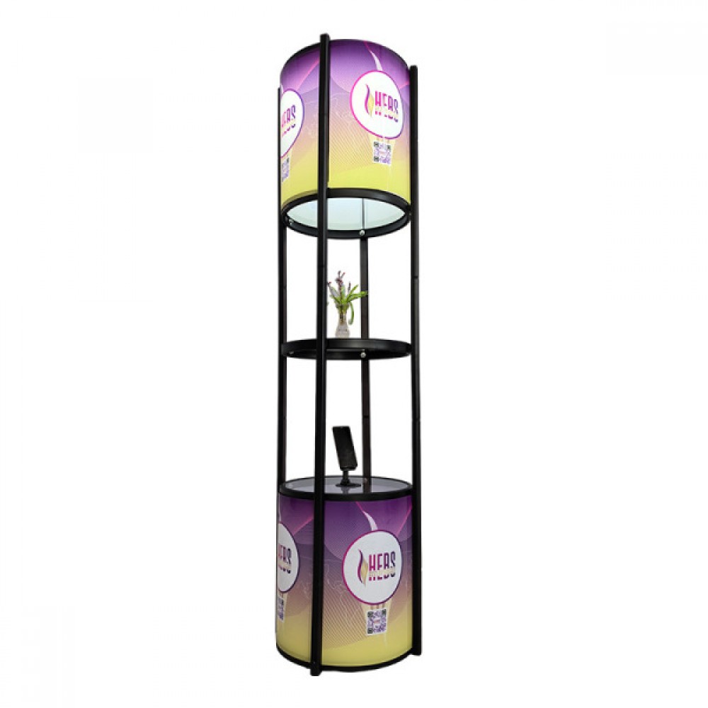 Logo Branded Aluminum Alloy Folding Display Column