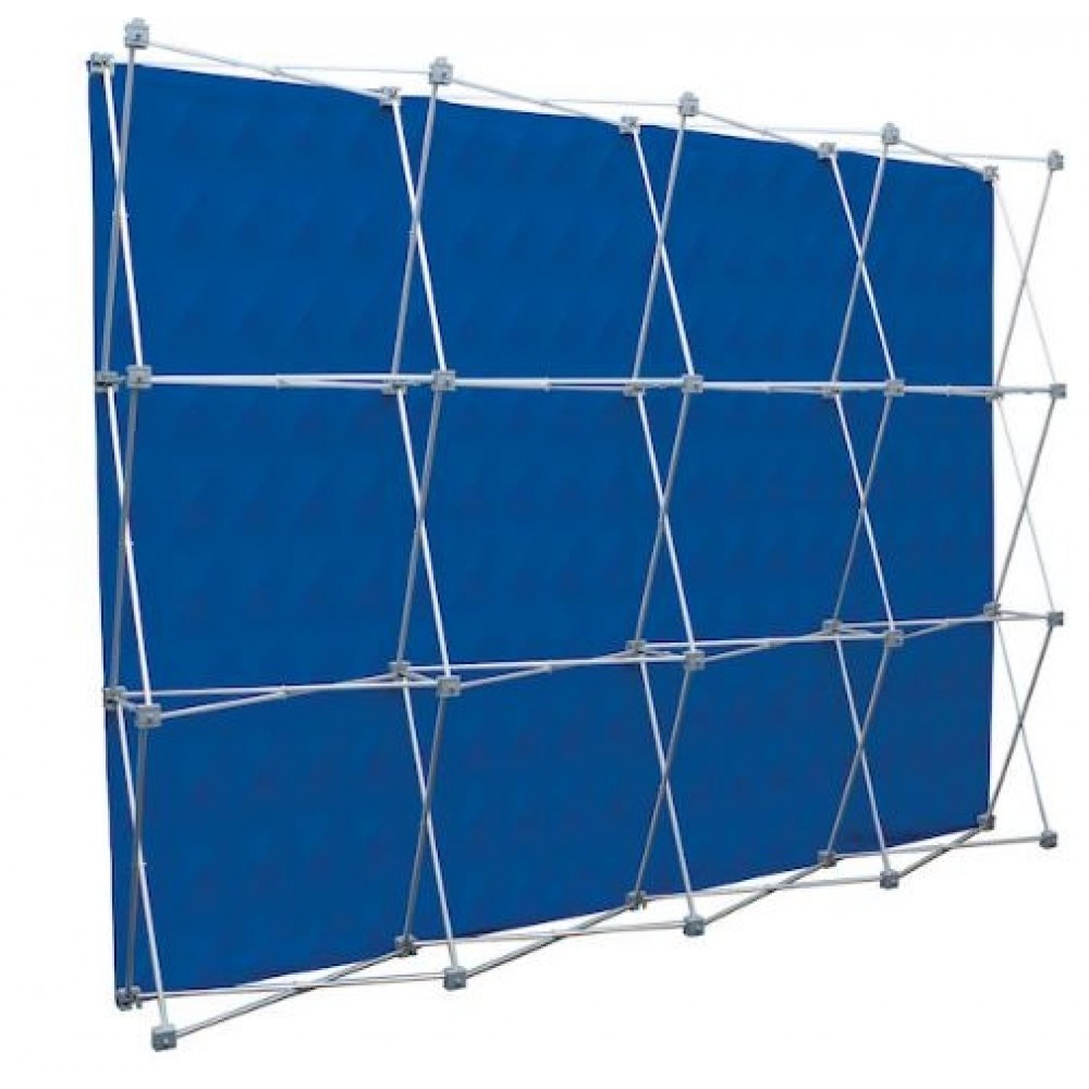 Deluxe GeoMetrix 12-Quad Back Wall Panel with Logo