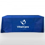 Customized Recyclable, Non Woven 8' Flat, 4 Sided Screen Print Table Cover- Colors
