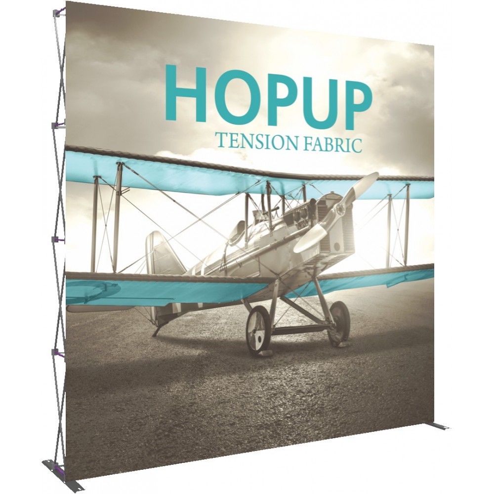 Custom Printed Hopup 10ft Full Height Straight Display & Front Graphic Custom Printed Hopup 10ft Full Height Straight Display & Front Graphic