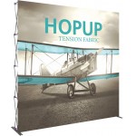 Custom Printed Hopup 10ft Full Height Straight Display & Front Graphic