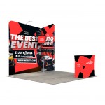10' Trade Show Booth - Design 1 with Logo