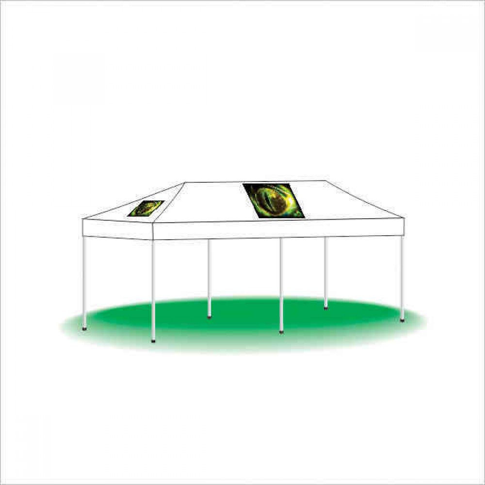 Custom Imprinted Pop Up Outdoor Event Display Canopy Tent - Digital Patch (10'x20') Custom Imprinted Pop Up Outdoor Event Display Canopy Tent - Digital Patch (10'x20')