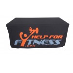 Logo Branded Fitted Table Cover for 4' table, full color imprint