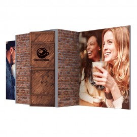 Logo Branded 20 x 10 ft. Modco 10 Trade Show Modular Display  Logo Branded 20 x 10 ft. Modco 10 Trade Show Modular Display