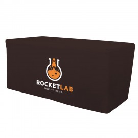 8' 4 Sided Fitted Zipper Back Dye Sub Table Cover with Logo  8