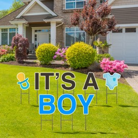 Custom It's A Boy Yard Letters
