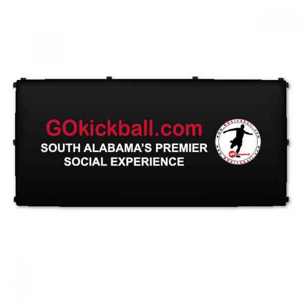 Custom Printed 10'x15' Canopy "Back Wall" Two-Color Logo Custom Printed 10'x15' Canopy "Back Wall" Two-Color Logo