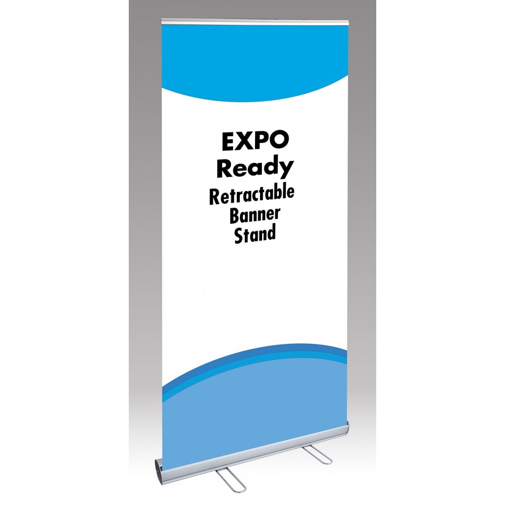 Custom Printed EXPO 3ft Retractable Banner Stand and Banner - Black Custom Printed EXPO 3ft Retractable Banner Stand and Banner - Black