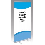 Custom Printed EXPO 3ft Retractable Banner Stand and Banner - Black