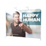 8' Premium Tube Straight Fabric Display Kit (Double-Sided ) with Logo
