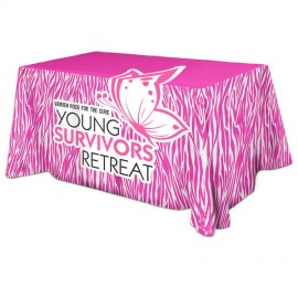 Customized 6' 4 Sided All Over Dye Throw Table Drape Cover  Customized 6